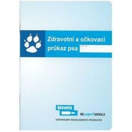 Očkovací průkaz pes Bioveta mezinárodní 1ks