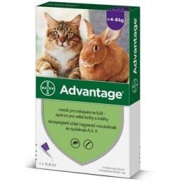Advantage pro velké kočky a králíky 80mg 1x0,8ml