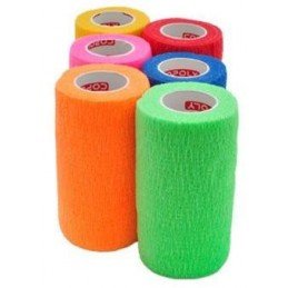 Obinadlo elast. CoPoly 10cm x 4,5m MIX NEON 12ks