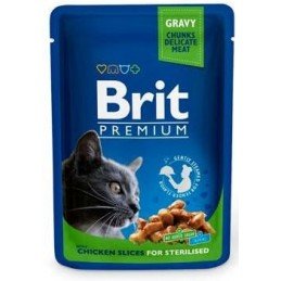 Brit Premium Cat kapsa Chicken Slices for Steril 100g