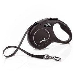 Vodítko FLEXI Classic NEW S pásek 5m/15kg černá