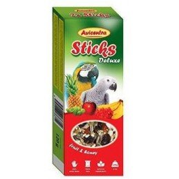 Avicentra tyčinky velký papoušek - ovoce+med 2ks