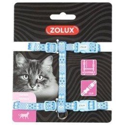 Postroj kočka ETHNIC nylon modrý Zolux