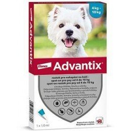 Advantix Spot On 1x1ml pro psy 4-10kg (1 pipeta)