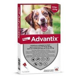 Advantix Spot On 1x2,5ml pro psy 10-25kg (1 pipeta)