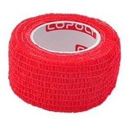 Obinadlo elast. CoPoly 2,5cm x 4,5m červená