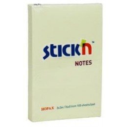 Bloček samolepící Hopax žlutý76x50x