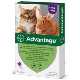 Advantage pro velké kočky a králíky 80mg 4x0,8ml