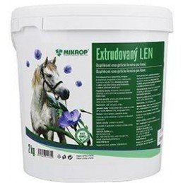 Mikrop Horse Len extrudovaný pro koně kyblík 2kg
