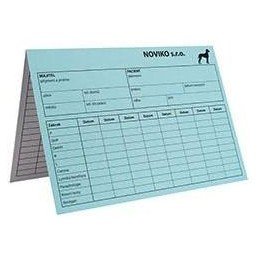 Karta pes - modrá A4