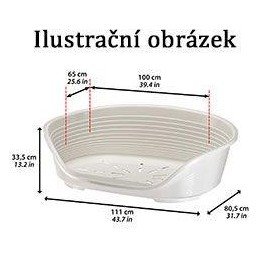 Pelech plast SIESTA DLX 12 modrý 111x80,5x33cm FP 1ks