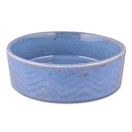 Miska keramická Zig Zag 12cm modrá 0,34l