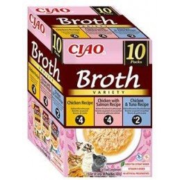 Churu Cat BOX Broth Chick&Chick.Salm&Chick.Tuna 10x40g