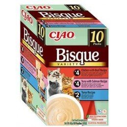 Churu Cat BOX Bisque Chick.Beef&Tun.Salmon&Tuna 10x40g