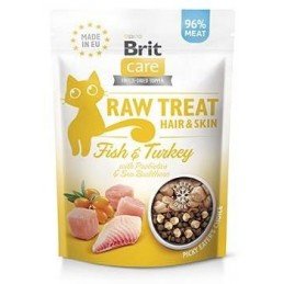 Brit Raw Treat Cat Hair&Skin, Fish&Turkey 40g