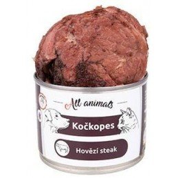 All Animals kočkopes Steak z hovězí svaloviny 200g