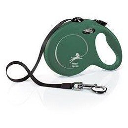 Vodítko FLEXI Classic New L pásek 5m/50kg olivová