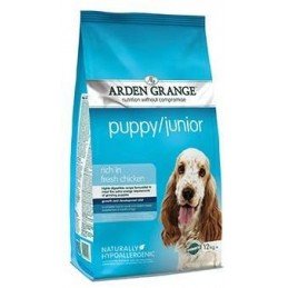 Arden Grange Dog Puppy/Junior rich in fresh Chick.12kg