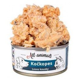 All Animals kočkopes Losos kousky 90g