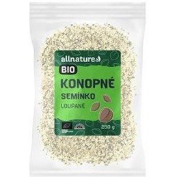 Allnature Konopné semínko loupané BIO RAW 250g