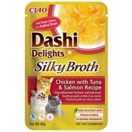 Churu Cat Dashi Delights Silky Broth Chick&Tun&Salm40g