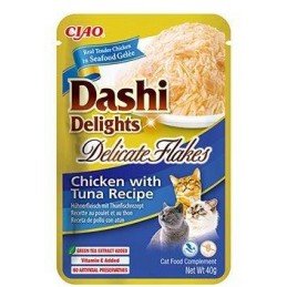 Churu Cat Dashi Delights Deli Flakes Chick&Tuna 40g