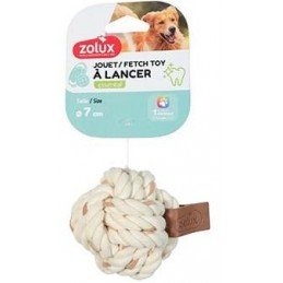 Hračka pes LEATHER TOUCH Míč 7cm Zolux