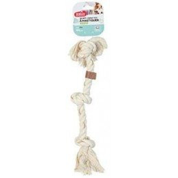 Hračka pes LEATHER TOUCH Uzel 44cm Zolux