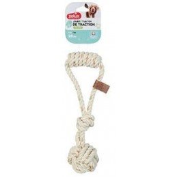 Hračka pes LEATHER TOUCH Přetahovadlo 28m Zolux