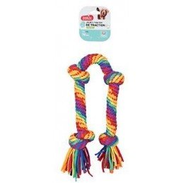 Hračka pes RAINBOW 4 Uzly 78cm Zolux
