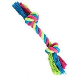 Hračka pes Uzel bavlněný 36cm/210g růžová/modrá HipHop