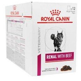 Royal Canin VD Feline Renal  12x85g hovězí kapsa