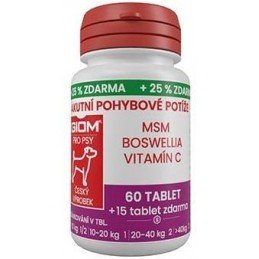 Giom S pes Akutní pohybové potíže 60 tbl+25% zdarma