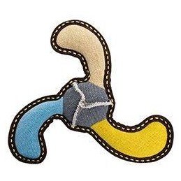 Hračka pes Bumerang jutový 27cm,robustní aport HipHop