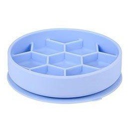 Miska Slow Feeder SILICONE modrá M Zolux