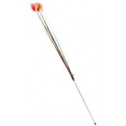 Vánoční hrací Prut s peříčky a rolničkou Xmas 31cm TR