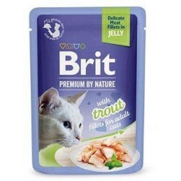 Brit Premium Cat D Fillets in Jelly with Trout 85g