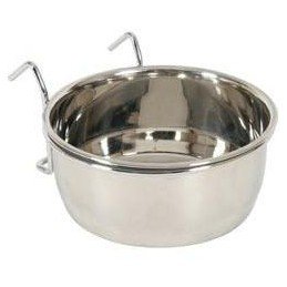 Miska nerez pro ptáky s háčky 0,26l Zolux