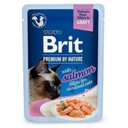 Brit Premium Cat D Fillets Gravy Salmon Sterilised 85g