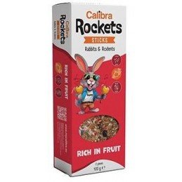 Calibra Rockets Sticks Rabbits&Rodents Fruits 120g