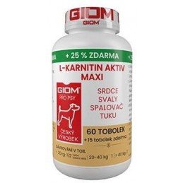Giom S pes L-karnitin Aktiv 60 MAXI tbl+25% zdarma