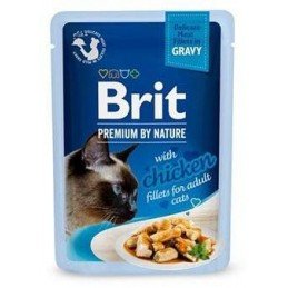 Brit Premium Cat D Fillets in Gravy with Chicken 85g