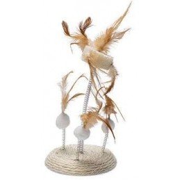 Hračka kočka Wobbler přírodní s catnip 25x15cm KAR