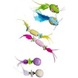 Hračka kočka Kitty Kidz s peřím plyš různé druhy KAR