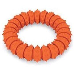 Hračka pes Kruh guma plovací Vanilk. 15cm oranž. KAR