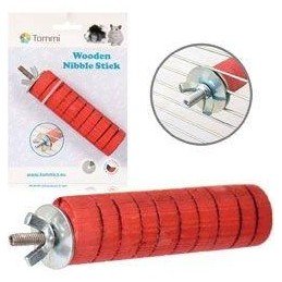 Hračka hlodavec okusovátko M, červené 10cm Tommi