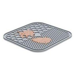 Lízací podložka 20x20cm šedá KAR