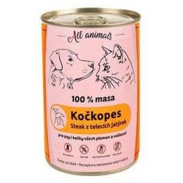 All Animals kočkopes Telecí jatýrka 400g