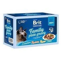 Brit Premium Cat D Fillets in Gravy Family Plate 1020g