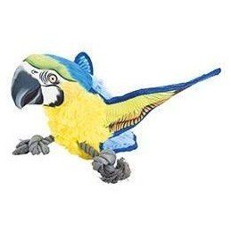 Hračka pes Ara papoušek na laně 35cm TR